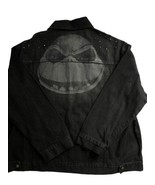 Disney Nightmare Before Christmas Jack Skellington Black Denim Jacket Me... - £66.01 GBP