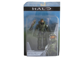 2022 Jazwares Halo Infinite Series 6 Master Chief Figure With Assault Rifle 4" - $16.14