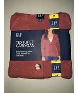Gap Textured Cardigan Women’s Size M Brandy Snifter  - $656.36 MXN