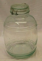 Cracker Barrel Style 4 Quart Glass Jar Bale Locking Lid Full Value Always Fresh - £41.93 GBP
