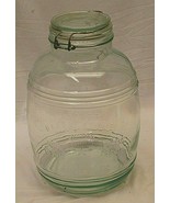 Cracker Barrel Style 4 Quart Glass Jar Bale Locking Lid Full Value Alway... - £41.25 GBP