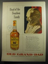 1951 Old Grand-Dad Bourbon Ad - Head of the Bourbon Family - £14.57 GBP