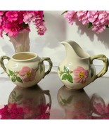 Franciscan Desert Rose RARE Open Sugar Bowl &amp; Creamer Matched Set 1940&#39;s - €24,26 EUR