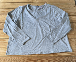 Anybody NWOT Women’s cozy knit French Terry long sleeve top size XL Grey  B8 - £10.09 GBP