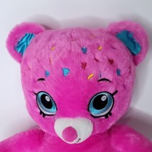 Build A Bear Shopkins Stuffed Animal Plush d&#39;lish Donut Pink Blue Hearts... - $23.75