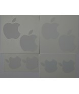 8 Apple Original Authentic White Stickers Decals Lot 4 Large and 4 Small... - £7.89 GBP