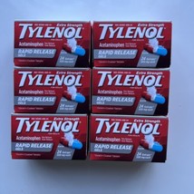 Tylenol Extra Strength Rapid Release Gels 500mg Acetaminophen 6 Pack EXP... - $28.49