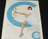 Vintage Print Ad 1955 Chemstrand Nylon Stocking Fashion Seventeen Magazine - $11.75