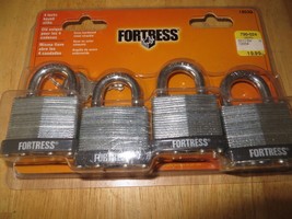 Fortress 4pc Padlocks - All Keyed Alike - $9.89