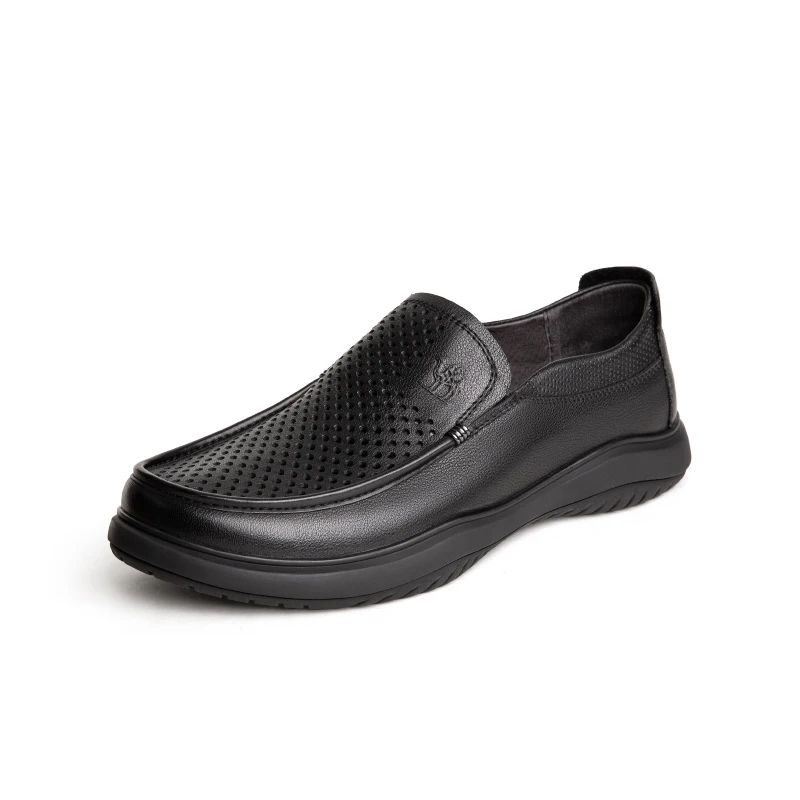 Goldencamel Shoes Breathable Men&#39;s Shoes Genuine Leather Soft-soled Loaf... - $138.20