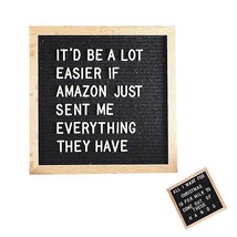 10&quot; X 10&quot; Wall Mounted Changeable Felt Letter Message Board With Stand Letters - £24.89 GBP