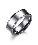 8MM Stainless Steel Wedding Engagement Band Ring Size: 8 - $188.53 MXN