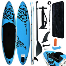 vidaXL Inflatable Stand Up Paddleboard Set 120.1&quot;x29.9&quot;x5.9&quot; Blue - $4,682.53 MXN