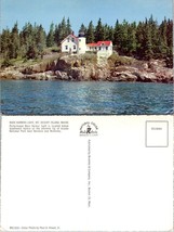Maine Mountain Desert Island Bass Harbor Light Acadia National Park VTG Postcard - £7.51 GBP