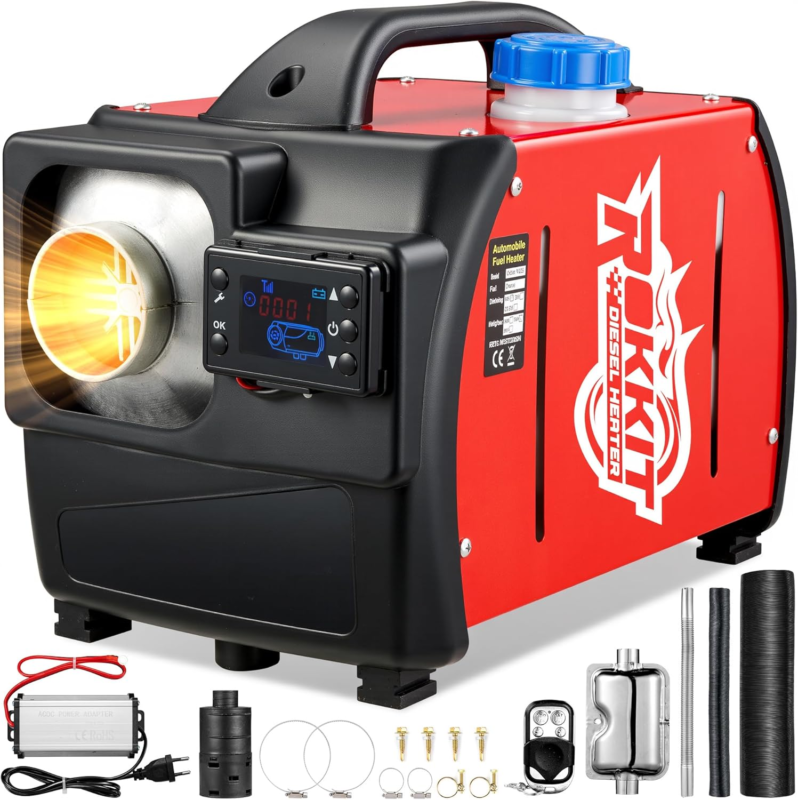8KW, 110V/12V All-In-One Portable Diesel Air Heater, Diesel Parking Heater with