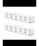 Dual Smart Plug 4 Pack, 15A WiFi Bluetooth Outlet, Work with Alexa and G... - $39.59