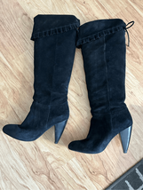 Bcbg generation suede black boots knee-high size 10 - $99.00