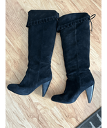 Bcbg generation suede black boots knee-high size 10 - $99.00