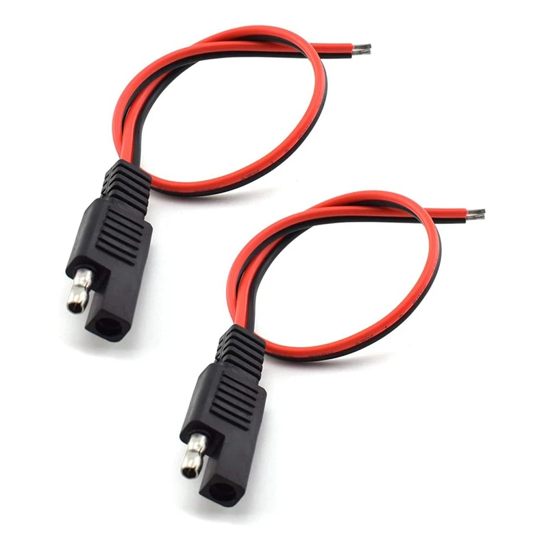 2 Pcs 18AWG SAE Extension Cable 2-Pin SAE Quick Connector Disconnect  10A Solar  - £40.62 GBP