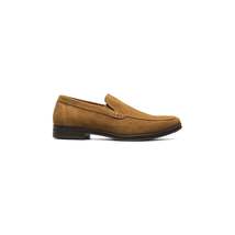 Men's Stacy Adams Pelton Moc Toe Slip On Work Shoes Tan Suede 25601-244 image 2