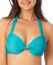 California Waves Light Blue Halter Bikini Top Size Small - $16.15