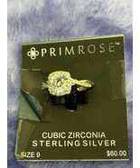 Primrose Cubic Zirconia Sterling Silver Large Woven Ring Size 9 - $470.22 MXN