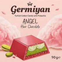 Germiyan chocolate bar ANGEL HAIR with TURKISH Cotton Candy -100g/3.5 oz - $13.85