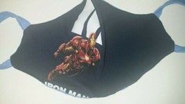 Marvel Iron Man Repurposed 2-in-1 Fabric Face Mask》Reversible Reusable》One Size - £11.91 GBP