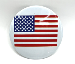 American Flag Pin back Button Badge Fourth of July - £4.00 GBP