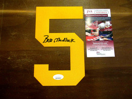 BILL MADLOCK 1979 W.S.C. PITTBURGH PIRATES SIGNED AUTO JERSEY NUMBER JSA... - $69.29