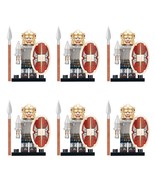 6pcs Roman Legion Roman Auxiliary Infantry Soldiers Minifigures Minifigs... - $24.99