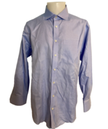 Charles Tyrwhitt Non Iron Classic Fit Blue Dress Shirt LS Size 16 1/2  33in - $64.50 CAD