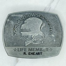 Vintage 1981 North American Hunting Club Personalized Belt Buckle - £13.32 GBP