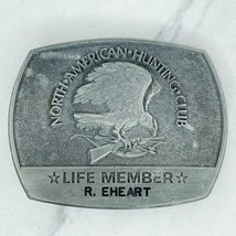 Vintage 1981 North American Hunting Club Personalized Belt Buckle - £13.21 GBP