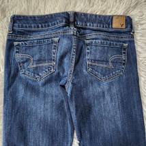 American Eagle Stretch Jeans Women&#39;s Size 2 Favorite Boyfriend Stone Wash Denim - £16.02 GBP