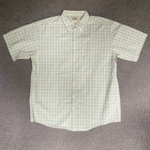 LL Bean Shirt Adult XL Tall Seersucker Plaid Button Down Casual Preppy Men OFWD4 - £17.65 GBP