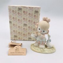 1985 Precious Moments 12459 Waddle I Do Without You Clown Series w/ Duck  - £11.00 GBP