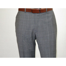Men Apollo King 3pc Classic Suit A303 Gray white window pane 100% Wool image 12