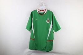 Vintage Nike Mens Large 2003 2004 Mexico National Team Home Soccer Jersey Green - $158.35