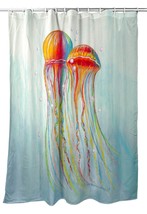 Betsy Drake Colorful Jellyfish Shower Curtain - £77.16 GBP