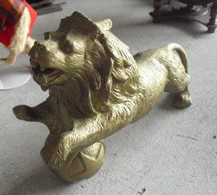 Unique Vintage 1970s Plastic Lion on Circus Ball Advertising Figurine 7 ... - $44.55