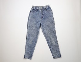 Vintage 90s Streetwear Womens 10 Distressed Acid Wash Zip Cuff Tapered L... - $48.72 CAD