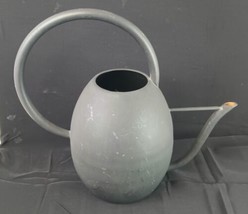 Metal Minimalist Watering Can, Art Deco Water Pot, Mid Century Modern Black - $69.25