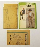 1980 Simplicity Pattern 9385 Boys&#39; Sz 10 Pants + Unlined Jacket / Suit U... - £10.21 GBP