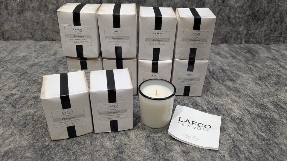 10 x LAFCO New York Penthouse Champagne Candle 1.9oz Ginger, Grapefruit,... - $74.99