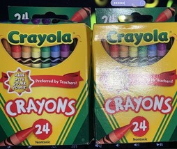 Crayola  Crayons 24 Colors 2 packs. Total 48Crayons - $9.78