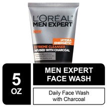 L&#39;Oreal Men Expert Hydra Energetic Facial Cleanser with Charcoal for Daily Face  - £19.97 GBP