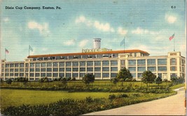 EASTON, PA Pennsylvania DIXIE CUP Company   c1950s   Linen   Postcard a3 - £17.76 GBP