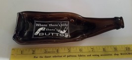 Vintage Where There&#39;s Life There&#39;s Butts Beer Bottle Ashtray - £9.61 GBP