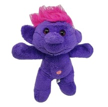 13&quot; Vintage 1991 Acme TROLL-KINS Purple Pink Troll Stuffed Animal Plush Toy Doll - £29.13 GBP